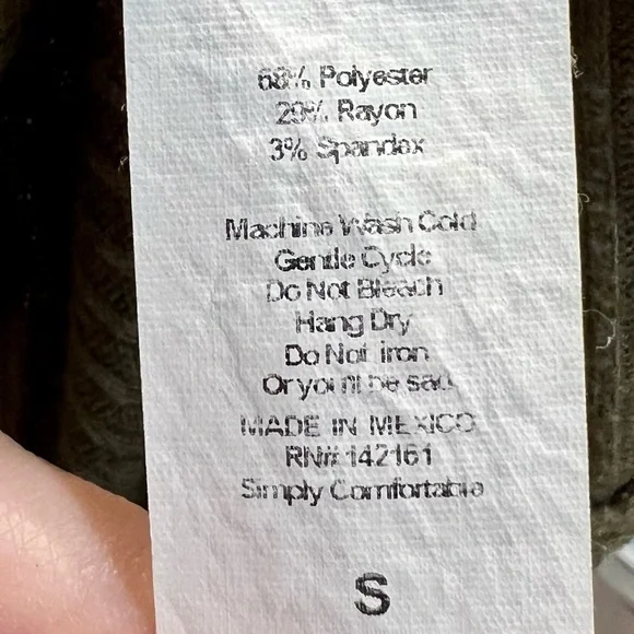 LuLaRoe Olive Green Midi, High- Low Dress with Short Sleeves size Small - Picture 4 of 9